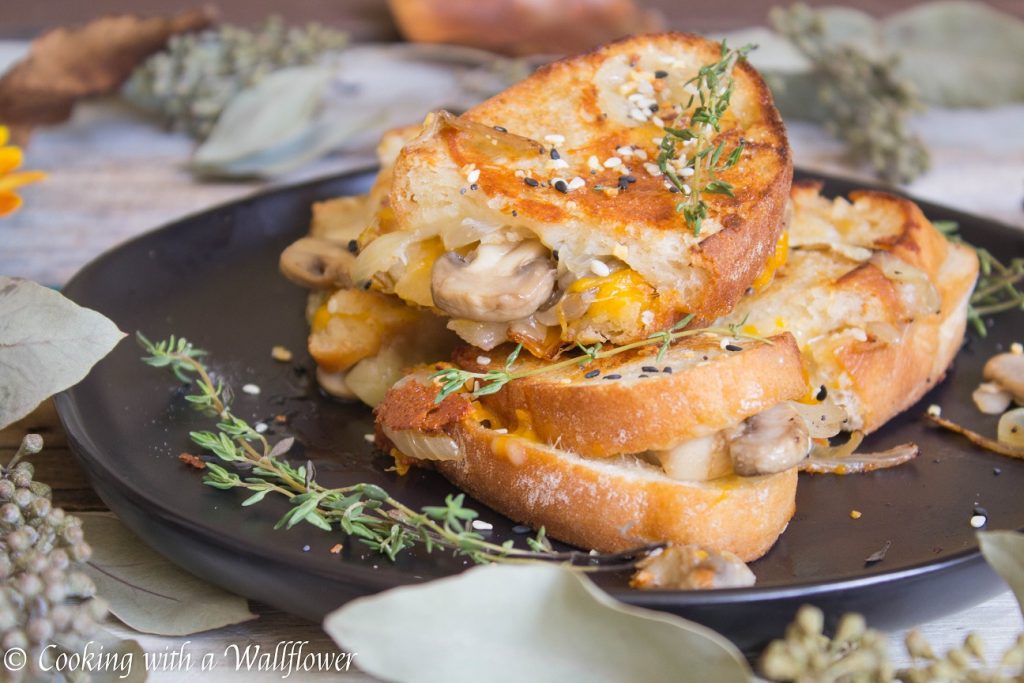 Mushroom Grilled Cheese Sandwiches | Cooking with a Wallflower