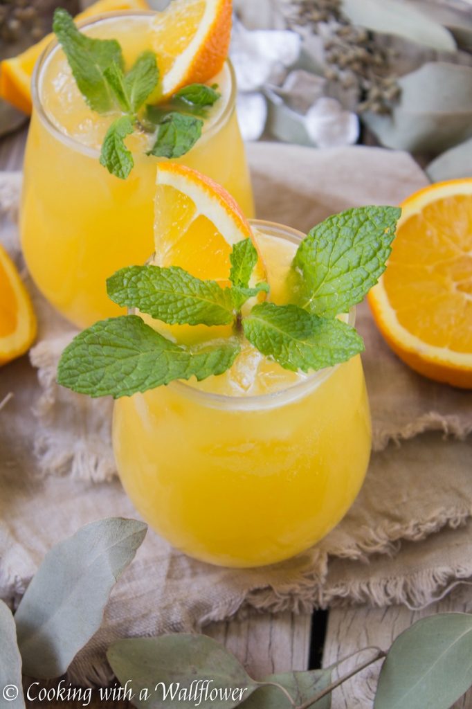 Celebrating 2020 with Pineapple Orange Mimosas - Cooking with a Wallflower