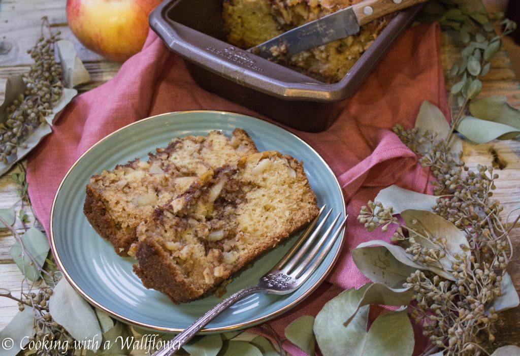 Chai Spiced Apple Loaf Cake | Cooking with a Wallflower 
