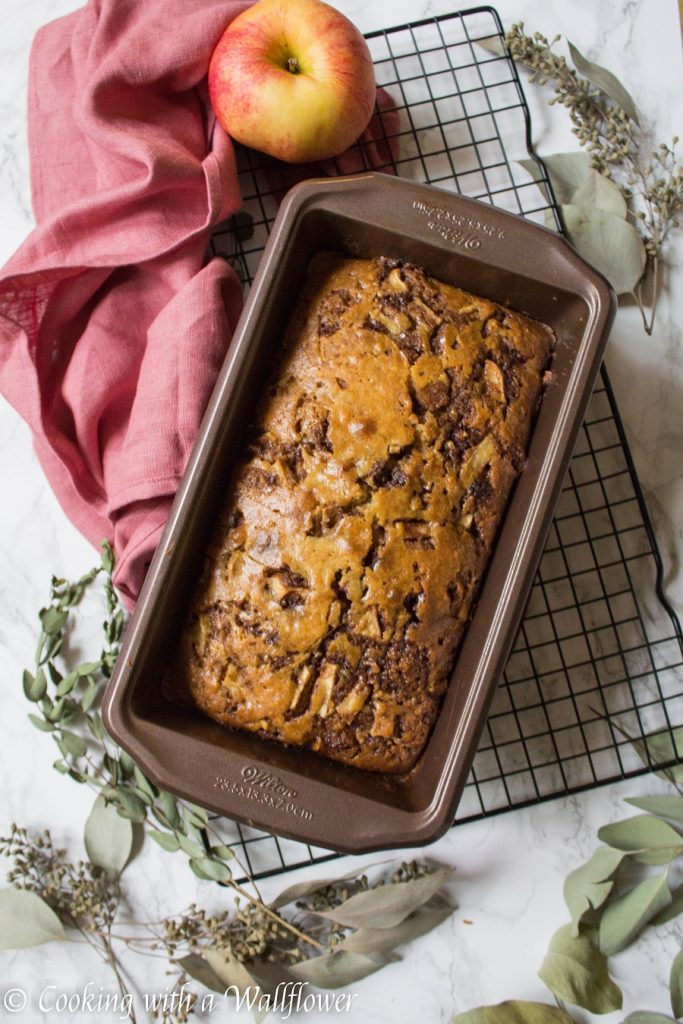 Chai Spiced Apple Loaf Cake | Cooking with a Wallflower 