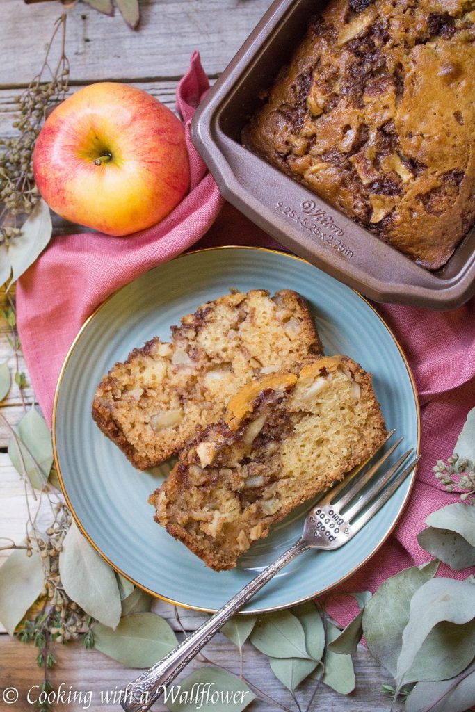 Chai Spiced Apple Loaf Cake | Cooking with a Wallflower 