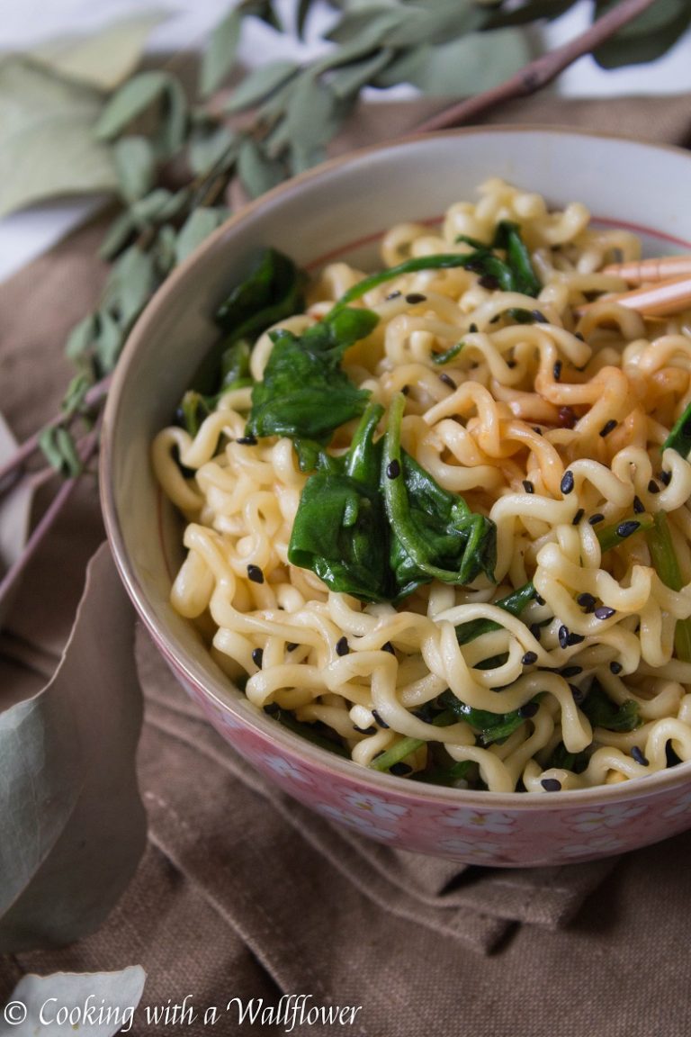 Garlic Sesame Ramen Cooking with a Wallflower