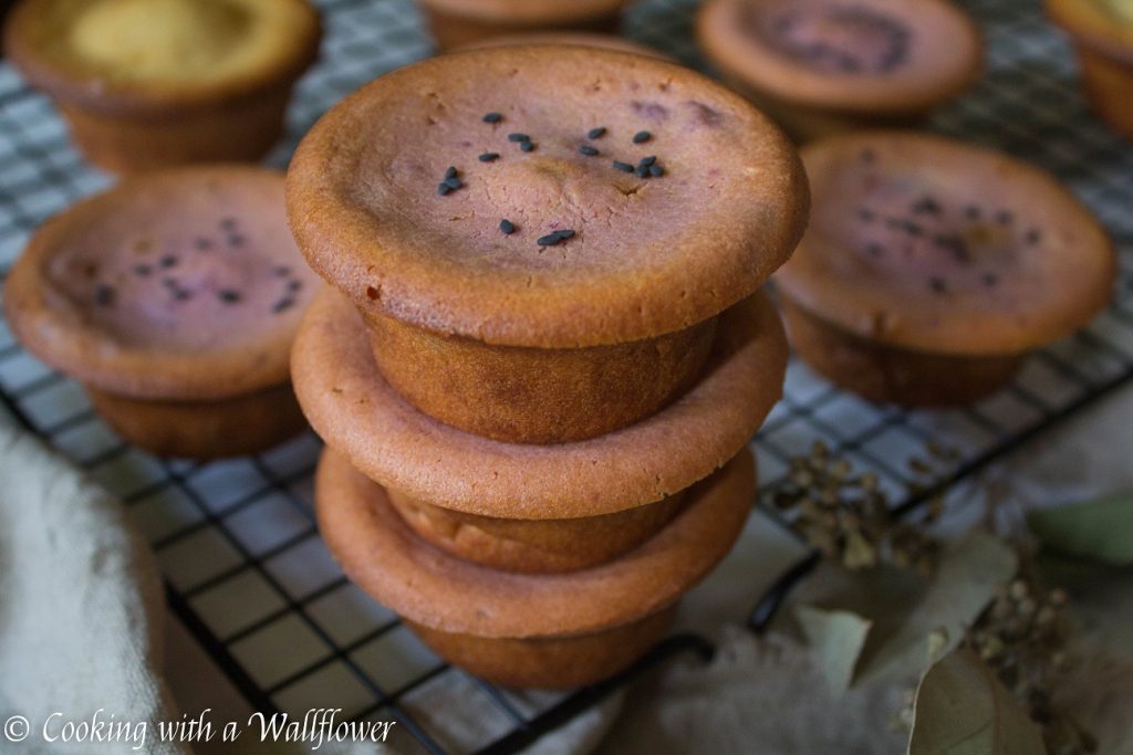 Ube Mochi Muffins | Cooking with a Wallflower