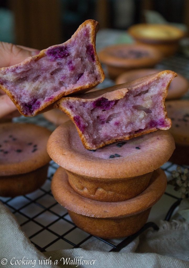 Ube Mochi Muffins | Cooking with a Wallflower