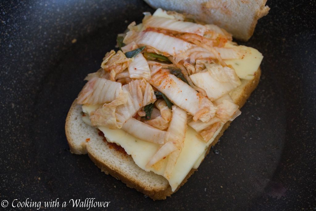 Kimchi Grilled Cheese Sandwich  | Cooking with a Wallflower