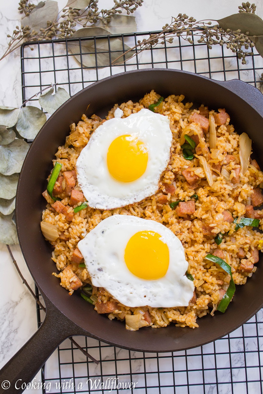 Kimchi Spam Fried Rice Cooking With A Wallflower