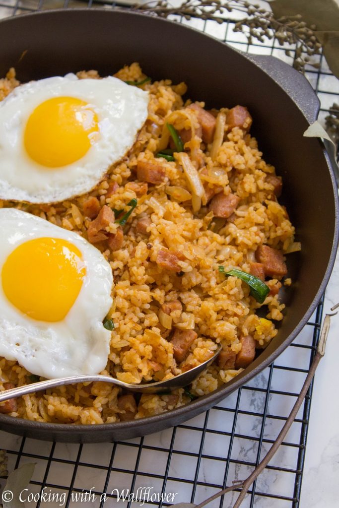 Kimchi Spam Fried Rice | Cooking with a Wallflower