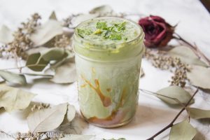 Salted Caramel Matcha Latte | Cooking with a Wallflower