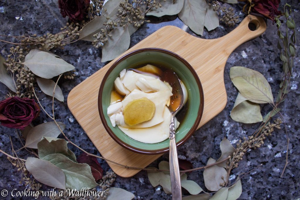 Silken Tofu Pudding with Ginger Syrup | Cooking with a Wallflower