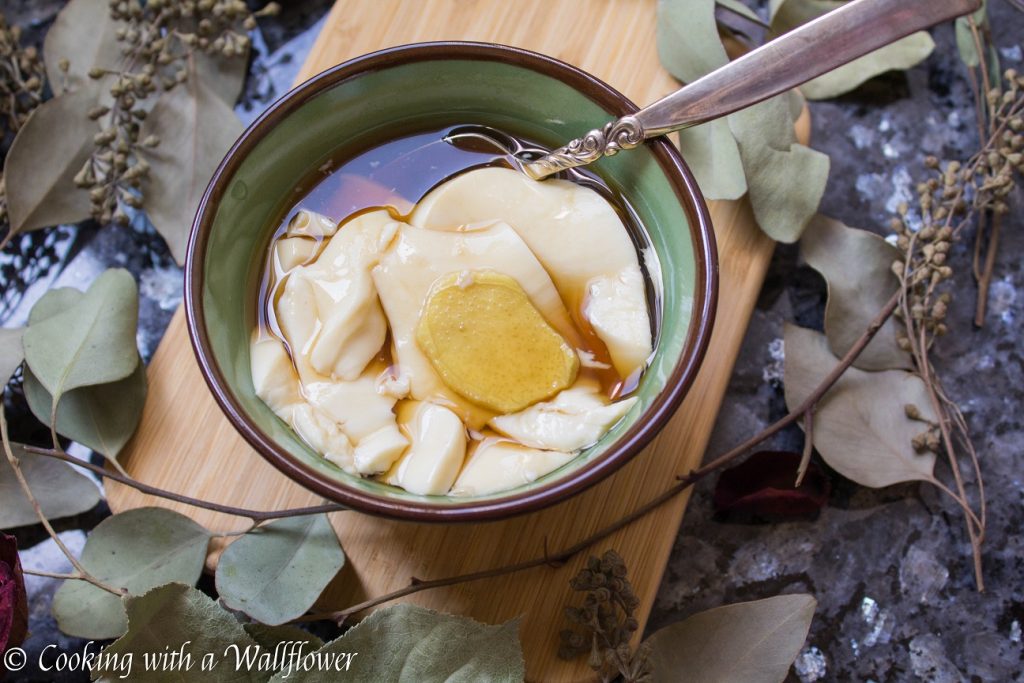 Silken Tofu Pudding with Ginger Syrup | Cooking with a Wallflower