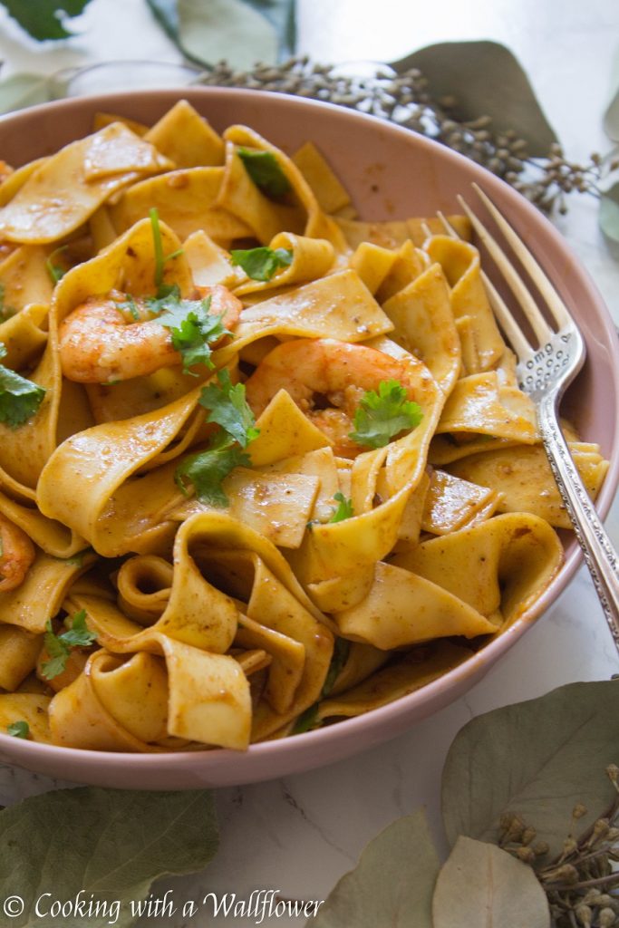 Cajun Garlic Shrimp Pappardelle | Cooking with a Wallflower