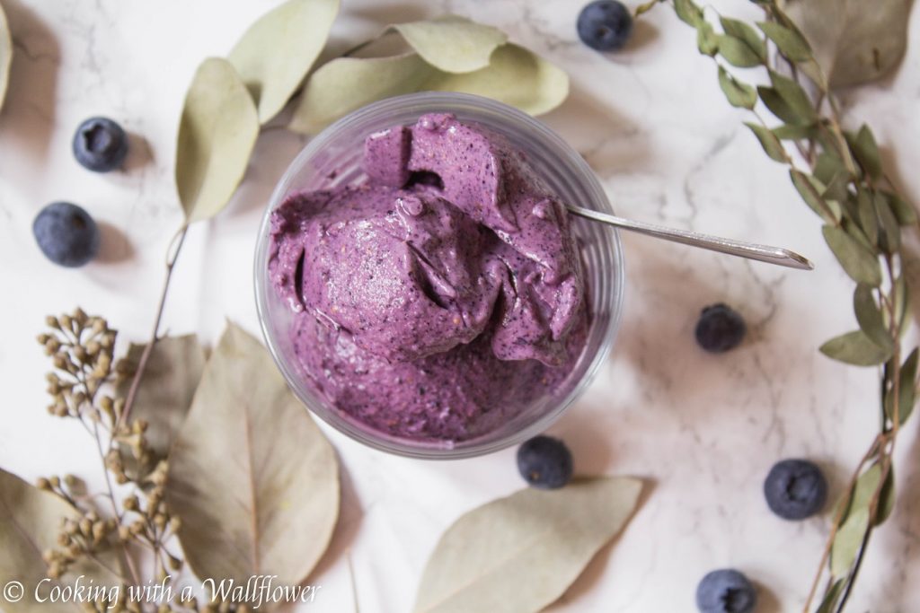 Blueberry Soft Serve | Cooking with a Wallflower