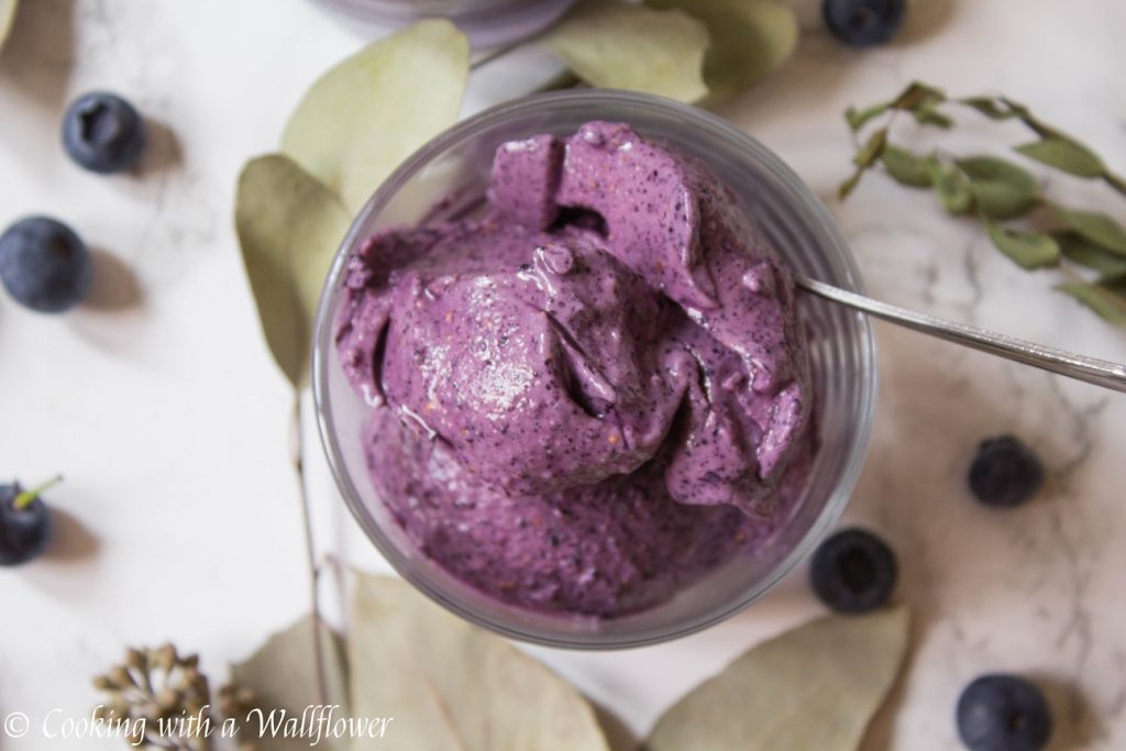 Blueberry Soft Serve | Cooking with a Wallflower