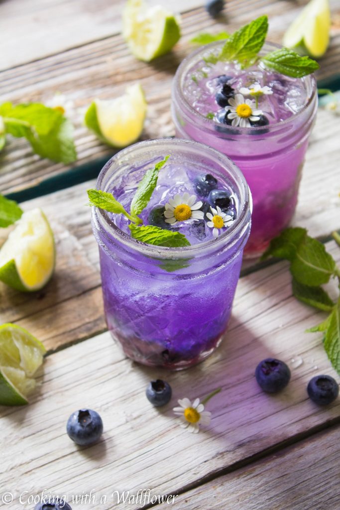 Blueberry Gin Mojito | Cooking with a Wallflower