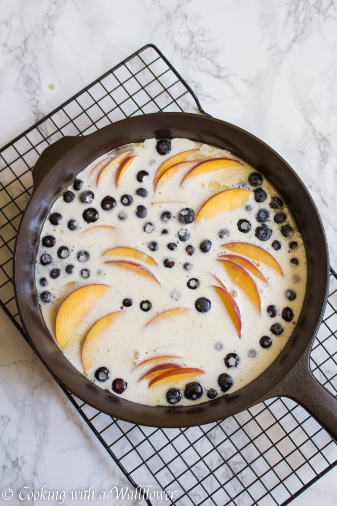 Peach Blueberry Clafoutis | Cooking with a Wallflower