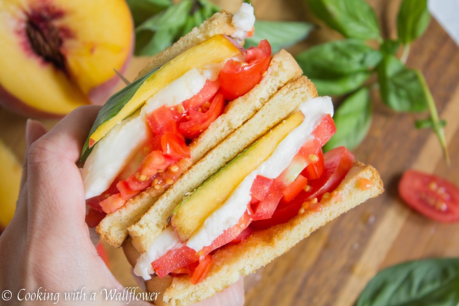 Peach Caprese Sandwich