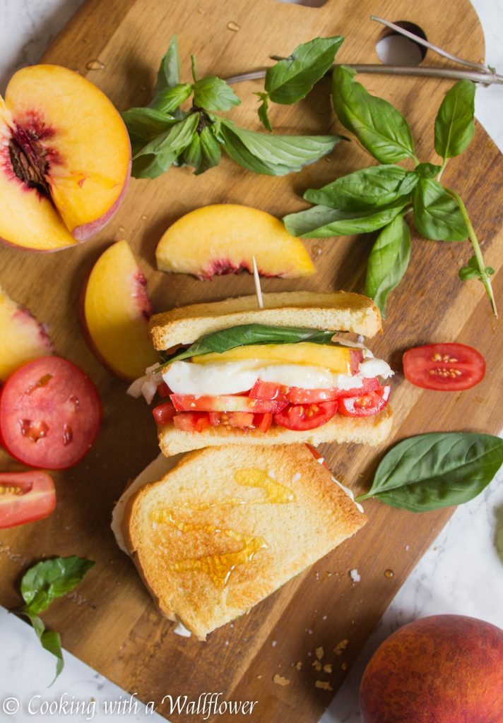Peach Caprese Sandwich | Cooking with a Wallflower