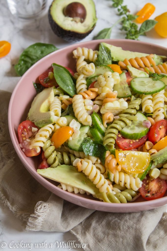 Summer Market Pasta Salad | Cooking with a Wallflower
