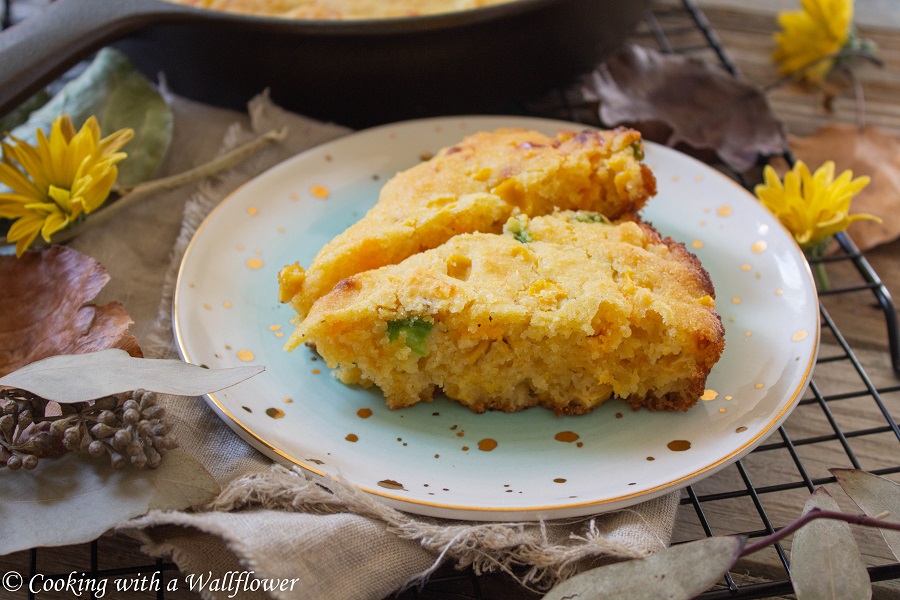 Cheddar Jalapeno Mochi Cornbread