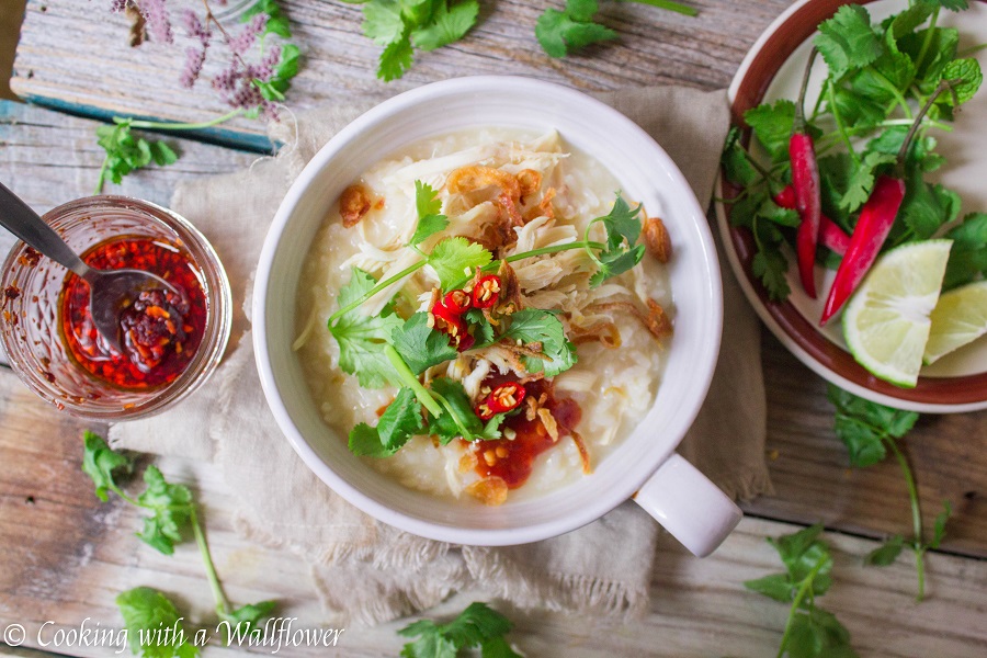Leftover Turkey Congee | Cooking with a Wallflower