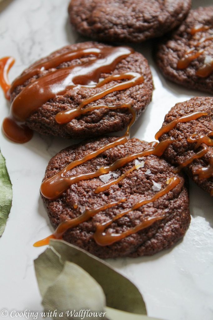 Salted Caramel Chocolate Cookies | Cooking with a Wallflower