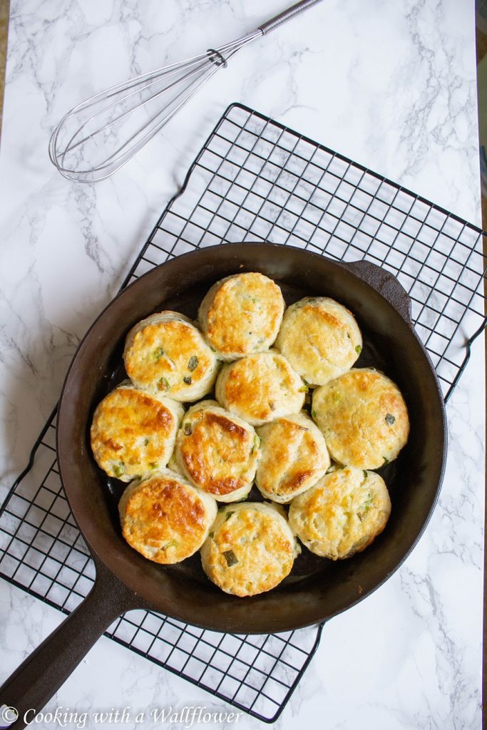 Scallion Buttermilk Biscuits | Cooking with a Wallflower