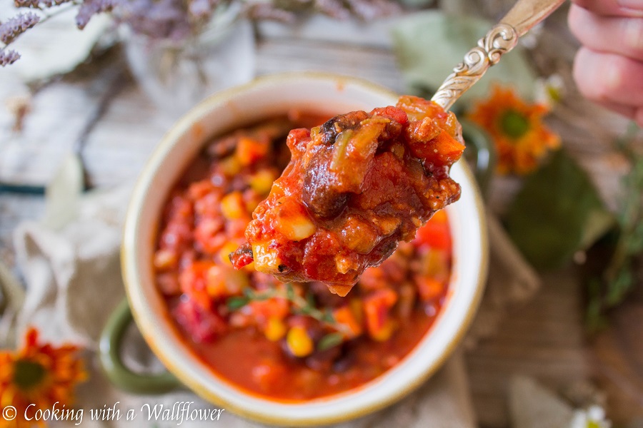 Turkey Vegetable Chili  | Cooking with a Wallflower
