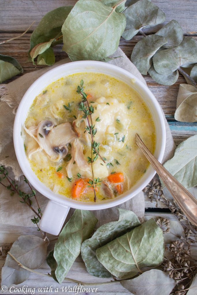 Creamy Chicken Dumpling Soup | Cooking with a Wallflower