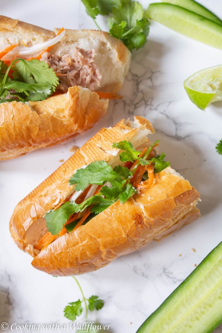 Vietnamese Style Tuna Banh Mi - Cooking with a Wallflower