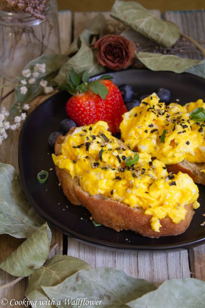 Furikake Soft Scrambled Egg Toast | Cooking with a Wallflower