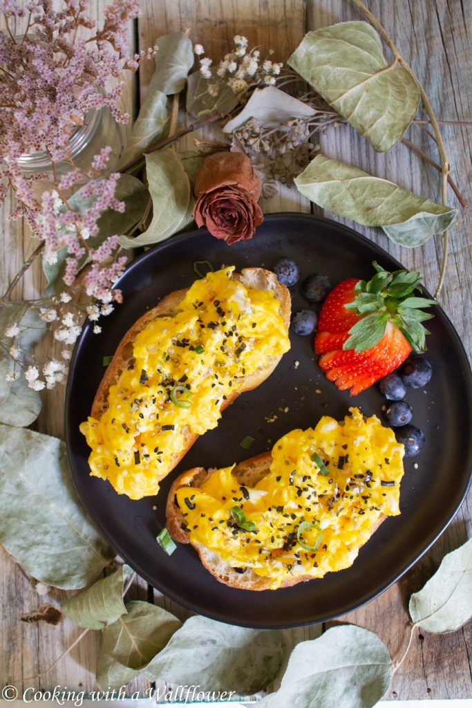 Furikake Soft Scrambled Egg Toast | Cooking with a Wallflower