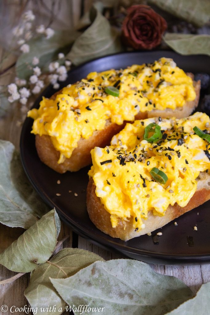 Furikake Soft Scrambled Egg Toast | Cooking with a Wallflower