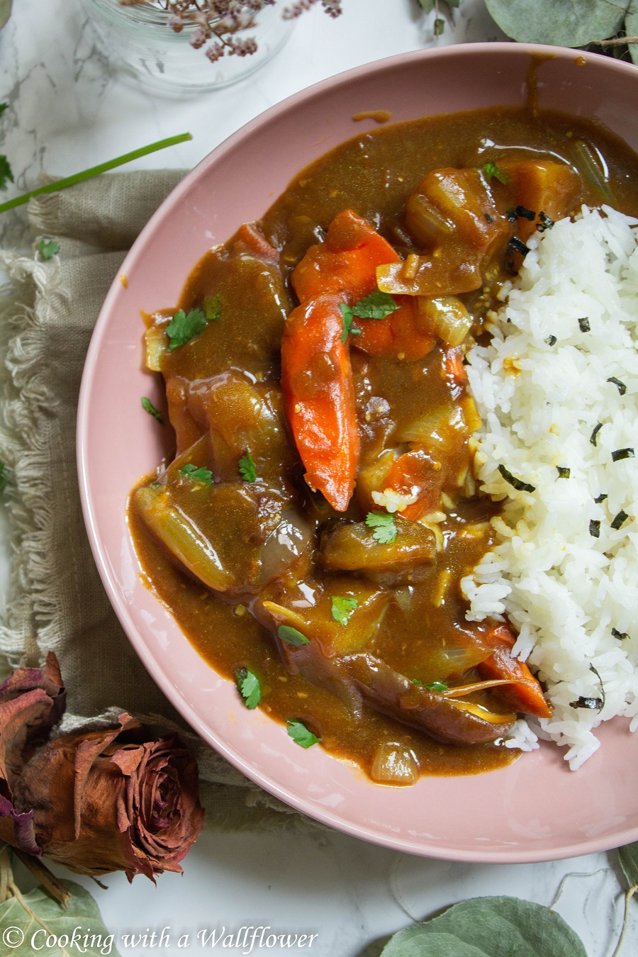 Japanese Style Curry Rice - Cooking with a Wallflower