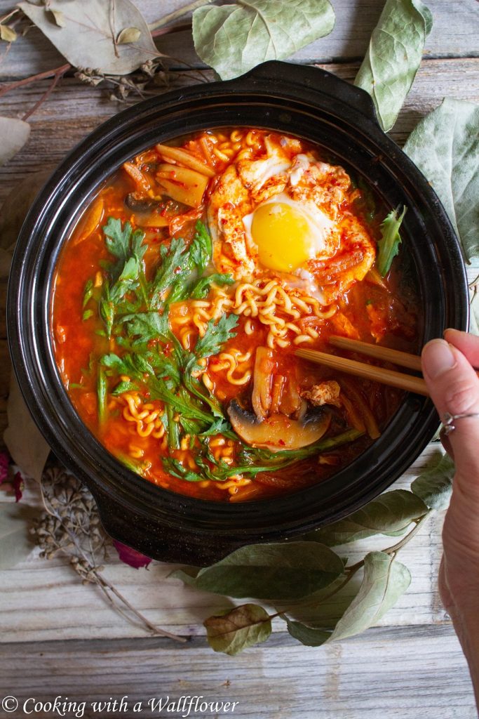 Korean Style Kimchi Ramen | Cooking with a Wallflower