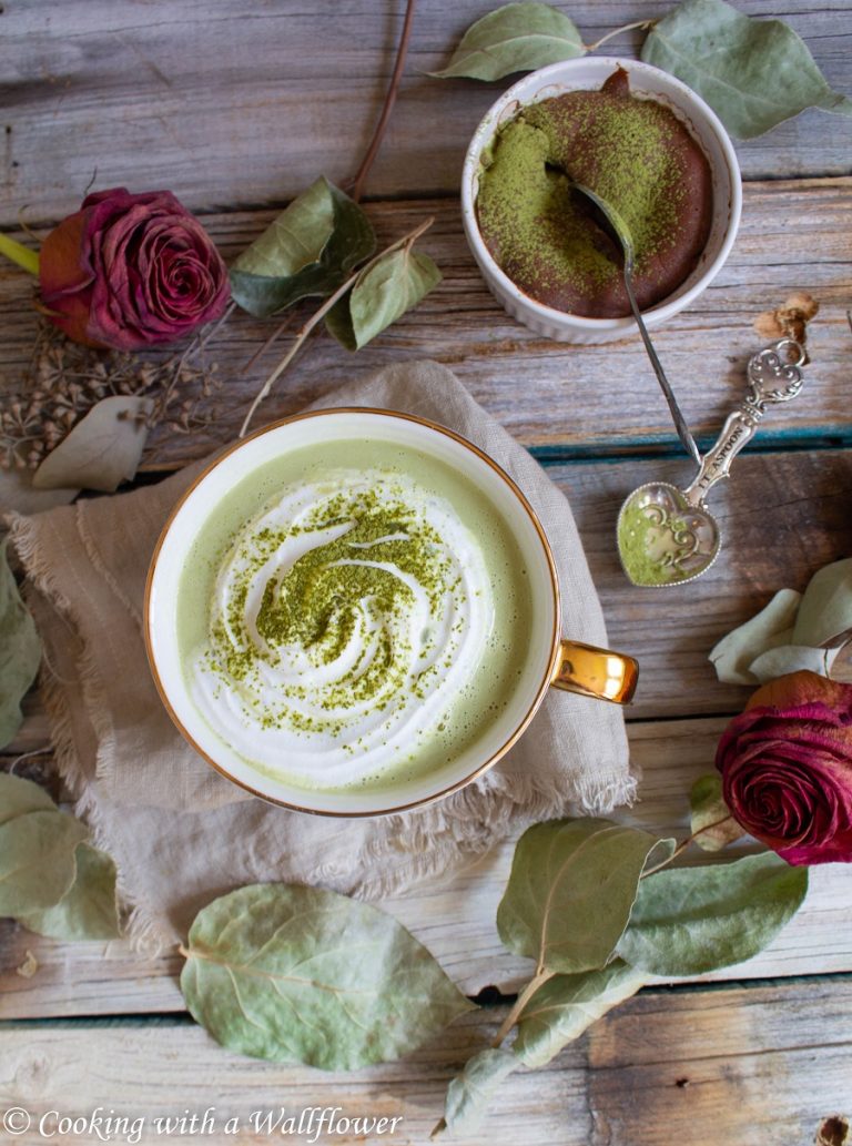 Matcha Lavender Latte - Cooking with a Wallflower