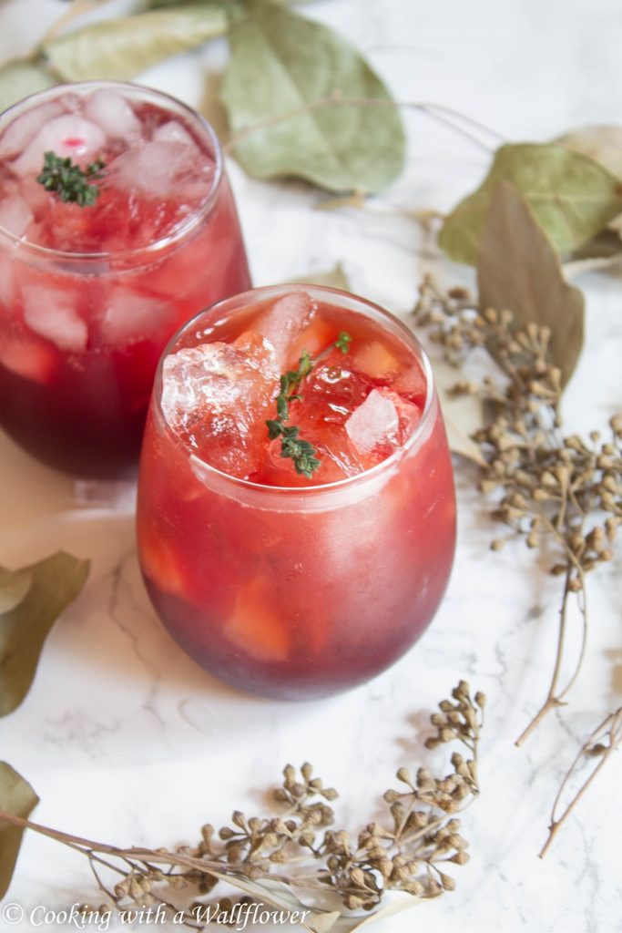 Sparkling Pomegranate Apple Lemonade | Cooking with a Wallflower