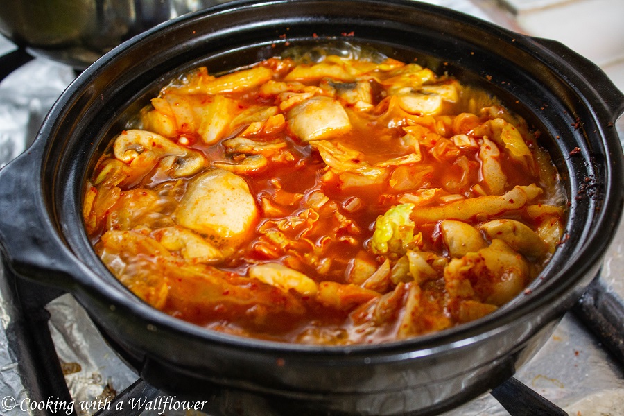 Korean Style Spicy Vegetable Tofu Soup | Cooking with a Wallflower