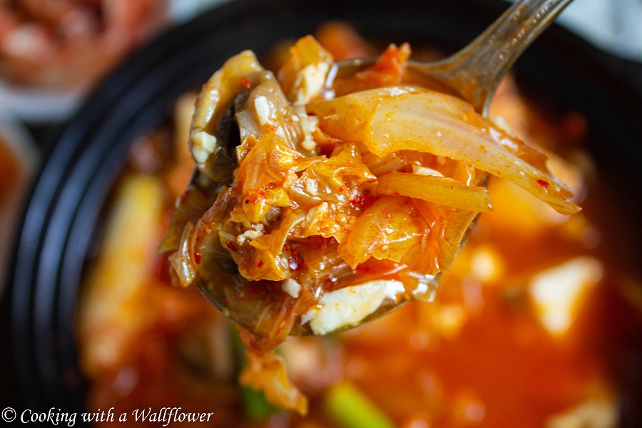 Korean Style Spicy Vegetable Tofu Soup | Cooking with a Wallflower