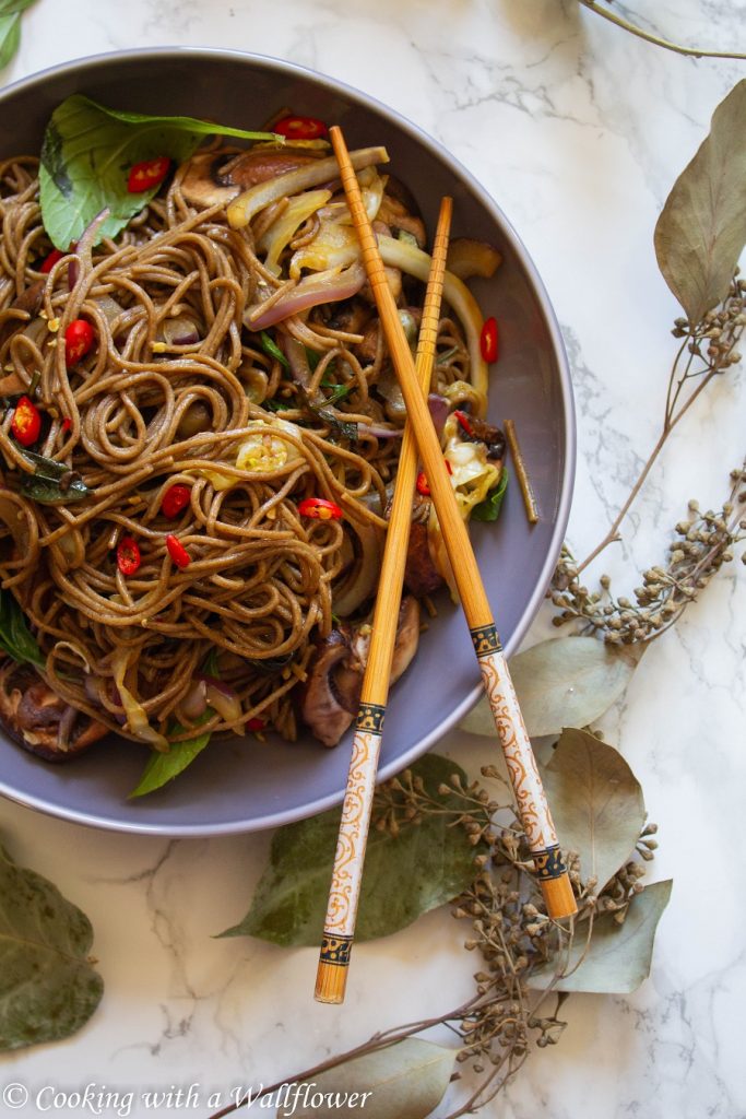 Soba Noodle Vegetable Stir Fry | Cooking with a Wallflower