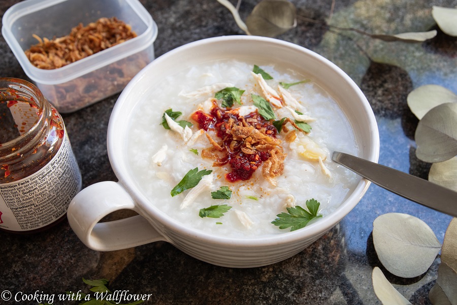 Chicken Congee | Cooking with a Wallflower