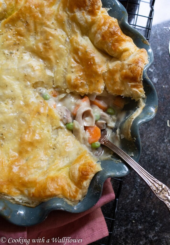 Puff Pastry Chicken Mushroom Pot Pie | Cooking with a Wallflower